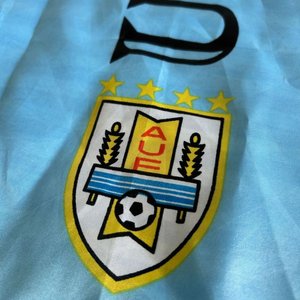 Bandera de Uruguay Celeste y Blanca con Escudo de la AUF - imagen 2