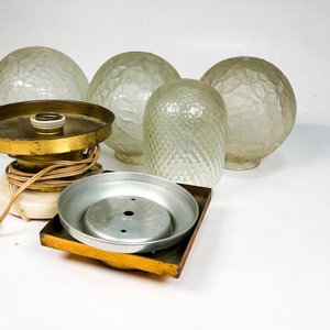 Lote de Tulipitas y Bases para Lámparas Vintage - imagen 5