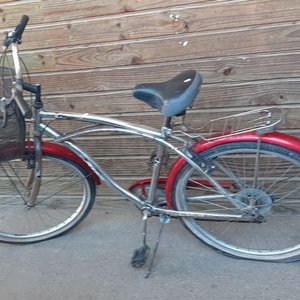 Bicicleta Jazz de Luxe Rodado 26 Gris y Roja con Canasto y Parrilla - imagen 2