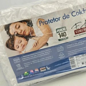 Protector de Colchón 1 Plaza F.A. Colchões Percale 140 Hilos - imagen 5