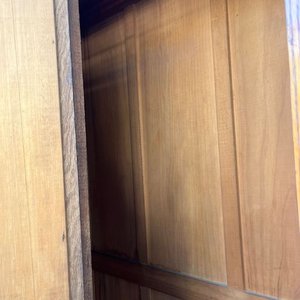 Ropero Antiguo de Roble con 3 Puertas, Espejo Biselado y 4 Cajones - imagen 18