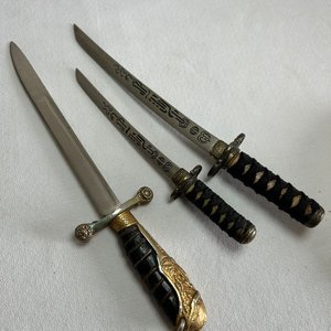 Lote de 3 Abrecartas Estilo Espada Japonesa y Europea - imagen 3
