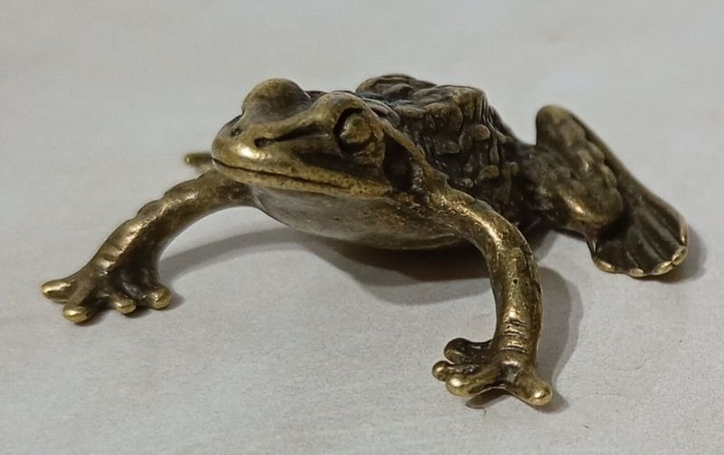 Figura en Bronce de Sapo - Atracción de Fortuna - imagen 3