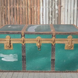 Lote de 3 baúles antiguos de viaje - imagen 21