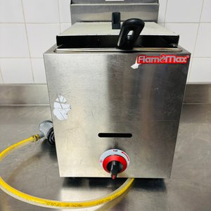 Fritador a Gas Flamemax de 1 Servicio en Acero Inoxidable - imagen 1
