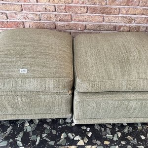 Puff de Tela Verde con Almohadón - Pack de 2 Unidades - imagen 2