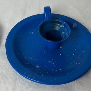 Par de Palmatorias Esmaltadas Azules - imagen 2