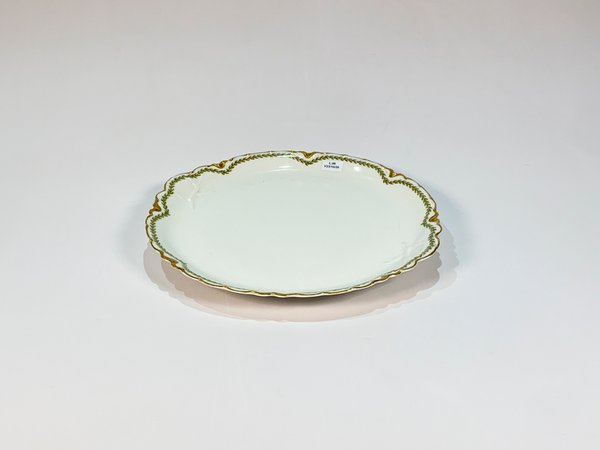 Plato de Porcelana Francesa Haviland Limoges con Guarda Dorada - imagen 1