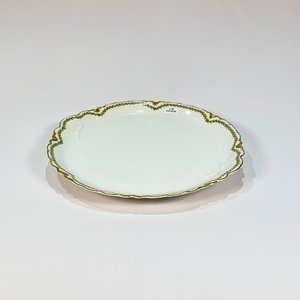 Plato de Porcelana Francesa Haviland Limoges con Guarda Dorada - imagen 1