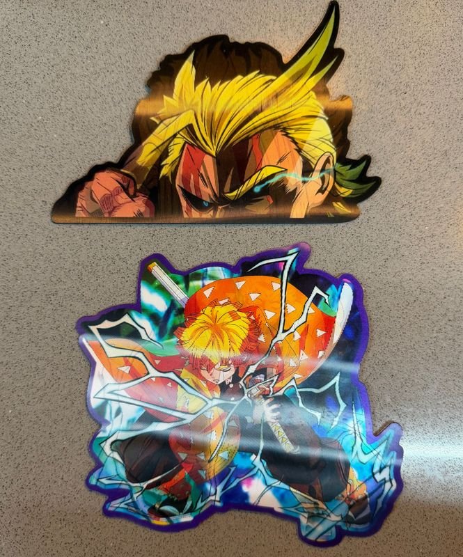 Stickers Anime: All Might y Zenitsu Agatsuma