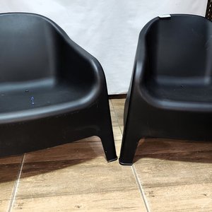 Juego de 2 Sillones Skarpo de PVC Negro para Exterior - imagen 4