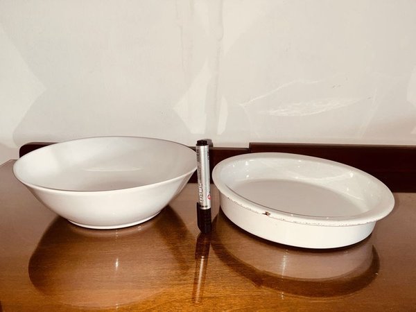 Fuente Oval y Bowls de Porcelana Olmos y Cook&Serve - imagen 1