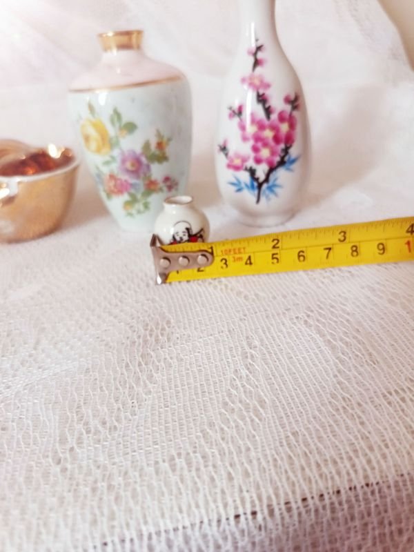 Colección de miniaturas de porcelana antigua, incluyendo un artículo Limoges - imagen 8