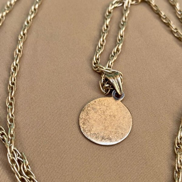 Cadena de Plata con Colgante Religioso - imagen 3