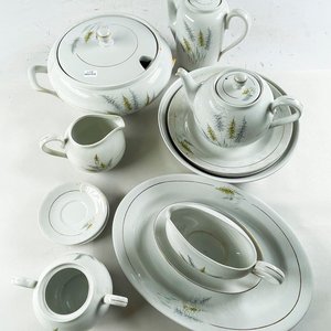 Juego de Vajilla Olmos Blanca Floral: Sopera, Tetera, Cafetera y Más (14 Piezas) - imagen 2