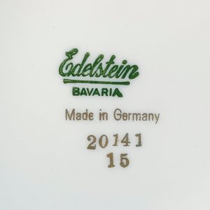 Juego de Porcelana Bavaria Edelstein Blanco con Hojas y Espiga - imagen 4