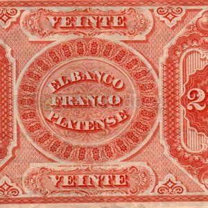 Billetes El Banco Franco Platense de 10 y 20 Doblon - imagen 4