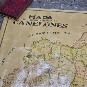 Lote anterior: Mapa del Departamento de Canelones, Dirección de Topografía M.O.P. Noviembre 1945