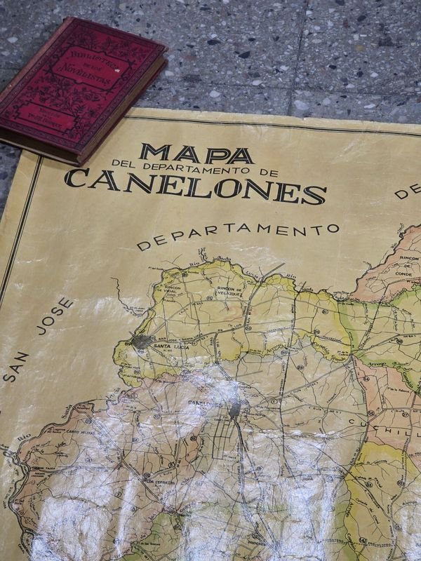 Mapa del Departamento de Canelones, Dirección de Topografía M.O.P. Noviembre 1945