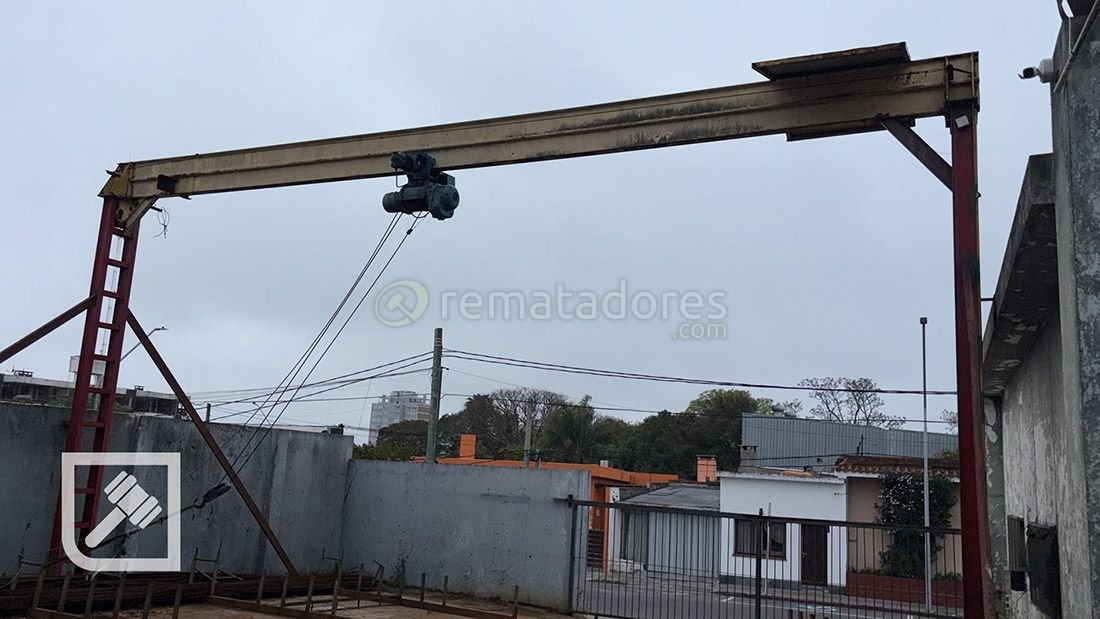 Puente Grúa Industrial con Polipasto Eléctrico