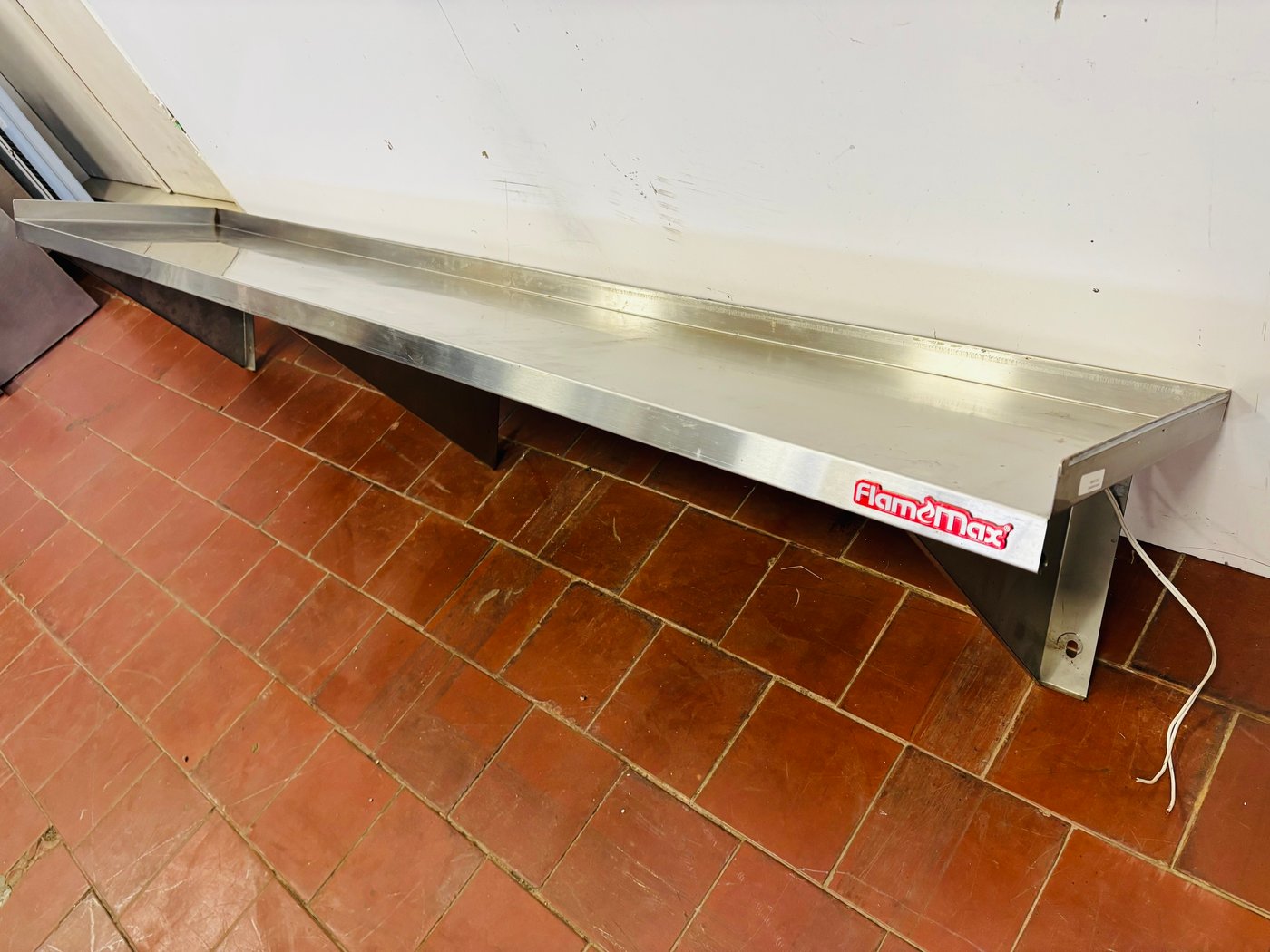 Estante Flamemax Acero Inoxidable 180x35cm con Iluminación