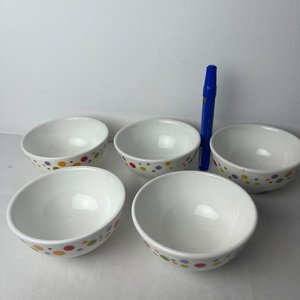 Set de 5 Cremeras de Loza con Diseño de Lunares - imagen 5