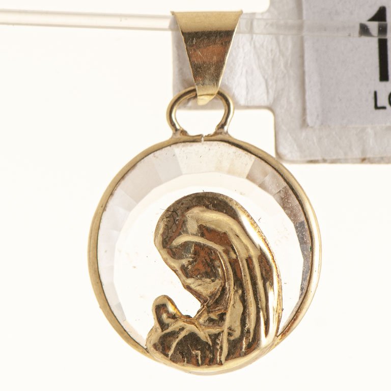 Dije de oro y cristal, Virgen Niña