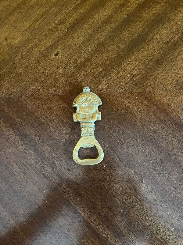 Destapador y espada de bronce macizo - Colección de armas antiguas - imagen 5