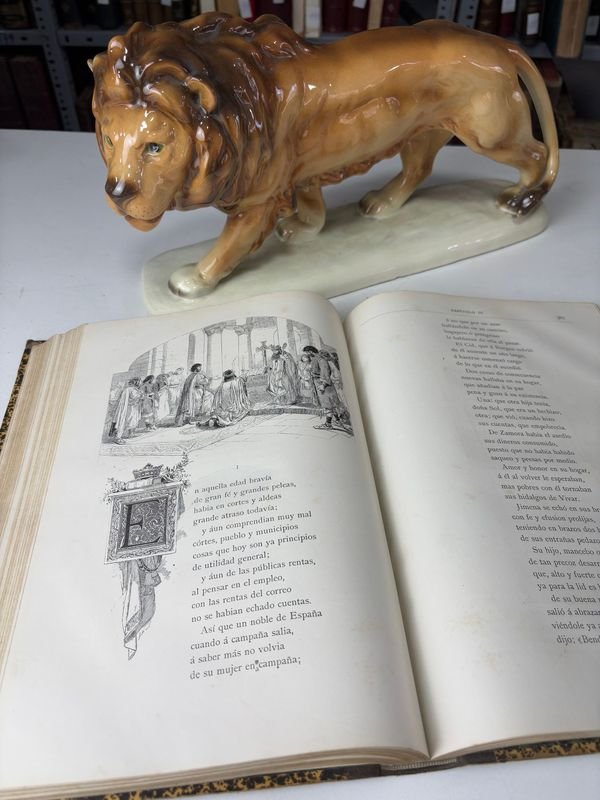 Primera Edición de La Leyenda del Cid por José Zorrilla e ilustrada por D. J. Luis Pellicer - imagen 5