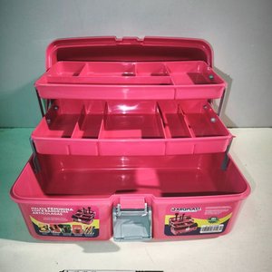Maleta Organizadora de Maquillaje y Cosméticos Rosa - imagen 4