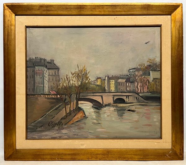 Lote anterior: Pintura de paisaje de Copetti: 'Paisaje de Paris'