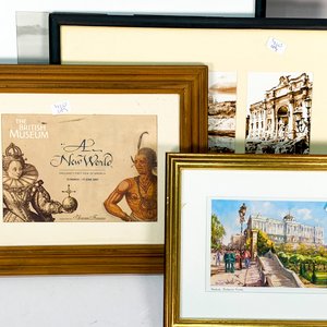 Lote de 8 Láminas y Afiches: París, Paisajes y Publicidad - imagen 3