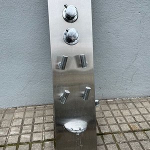 Panel de Ducha Curvo de Acero Inoxidable con Regadera Superior - imagen 5