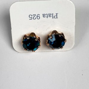 Dos Pares de Caravana de Plata 925 con Piedras - imagen 3