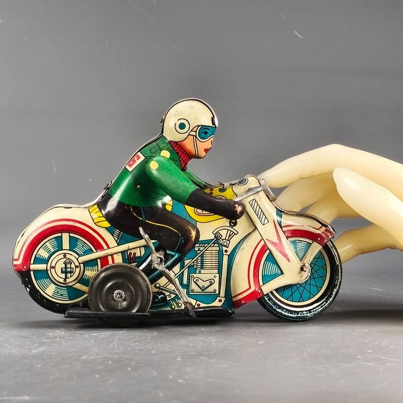 Motocicleta Vintage MS 702 en Chapa a Doble Cuerda - imagen 2