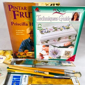Lote de Libros de Pintura, Pinceles y Revistas de Arte - imagen 2