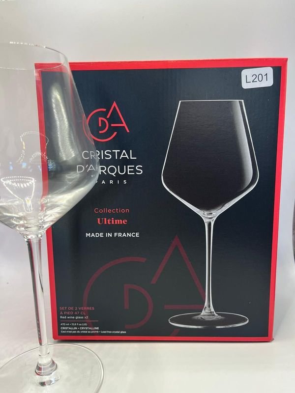 Set de copas de cristal para vino tinto - imagen 1