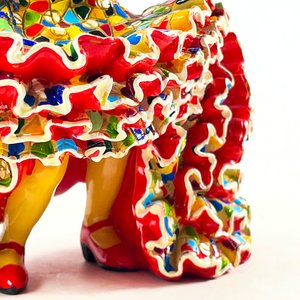 Figura Bailarina Española Colorida en Pasta, 20 cm - imagen 8