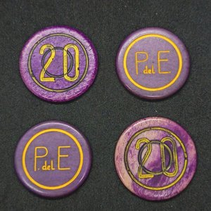 Lote de 4 Fichas Casino de Punta del Este - Valores $1, $10 y $20 - imagen 5