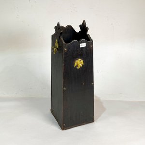 Paragüero de Madera con Aros y Águila en Bronce - imagen 1