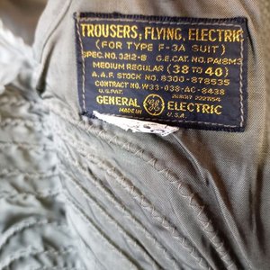 Enterizo Eléctrico Calefaccionado General Electric F3A - Talle 38-40 - Usado Segunda Guerra Mundial - imagen 4