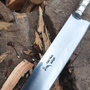 Cuchillo Franz Wenk Solingen Cabo Alpaca con Apliques Bronce - imagen 2