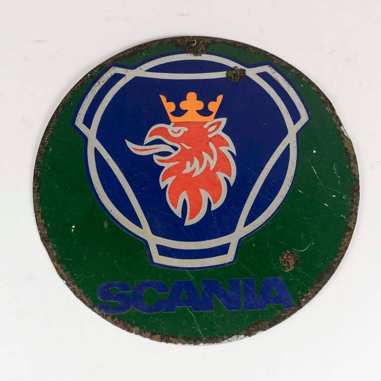 Lote anterior: Chapa litografiada de camiòn SCANIA - Medidas: diámetro 28cm