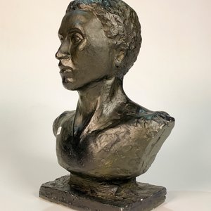 Busto de Hombre Africano en Yeso - imagen 3