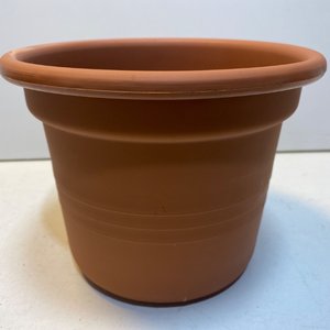 3 Macetas Plásticas Color Terracota Diámetro 21.5cm - imagen 4
