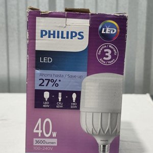 Lote siguiente: Lámpara LED Philips 40W Luz Fría Cool Daylight