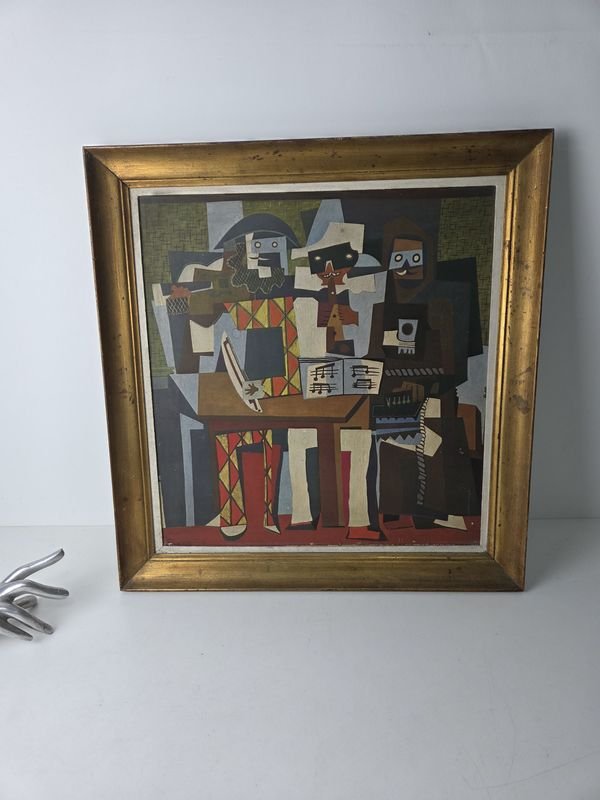 Pintura de Pablo Picasso: Tres Músicos enmarcada - imagen 5