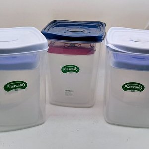 Lote anterior: Set de 6 Tupperware Plasvale Transparentes con Tapa Azul y Roja