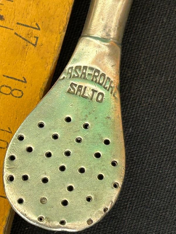 Bombilla de plata sana de la antigua Casa Rocha de Salto - imagen 7