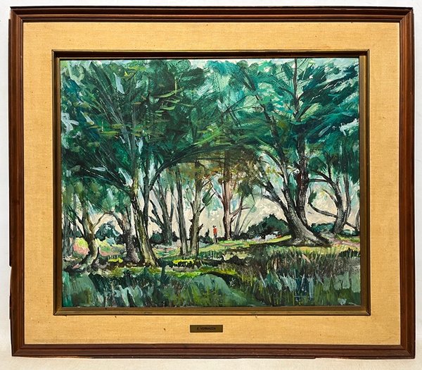 Lote siguiente: Pintura de paisaje de Eduardo Vernazza